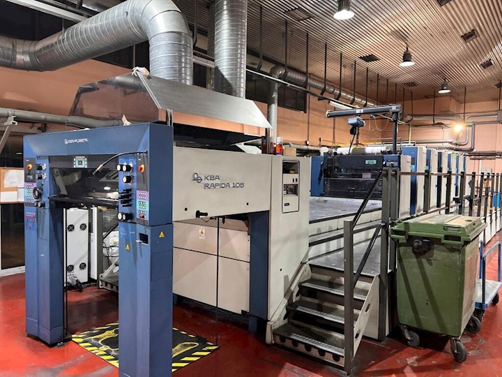 KBA RA 105-6L PWVA UV drying (Hybrid) 